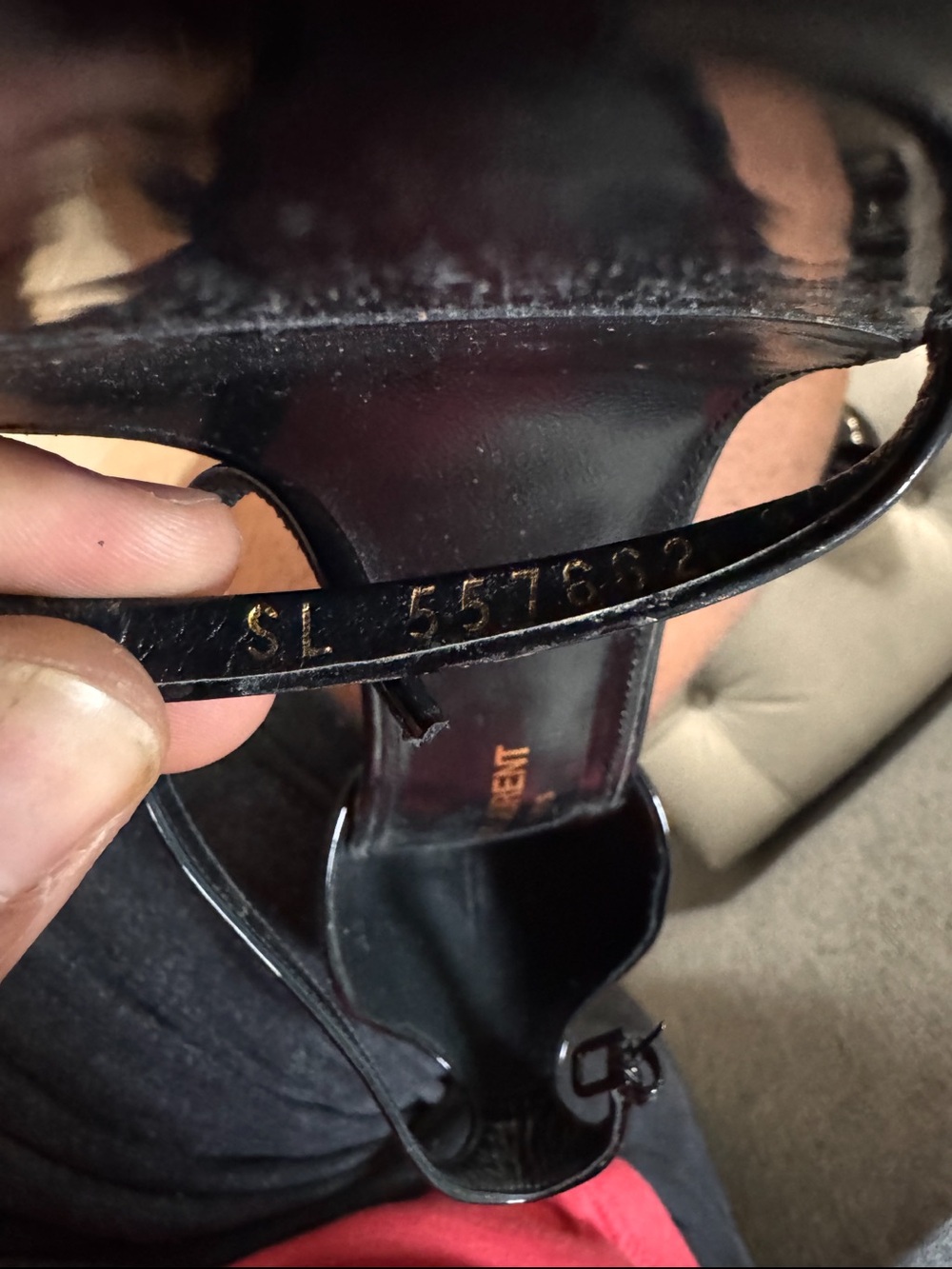 Saint Laurent Opyum YSL Heel Sandals Black Patent – Worn Once - Picture 8 of 8